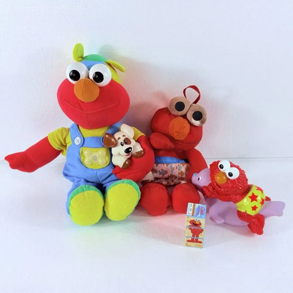 Vintage Jim Henson Sesame Street LOT of 20 Plush / Toys Big Bird Cookie Monster